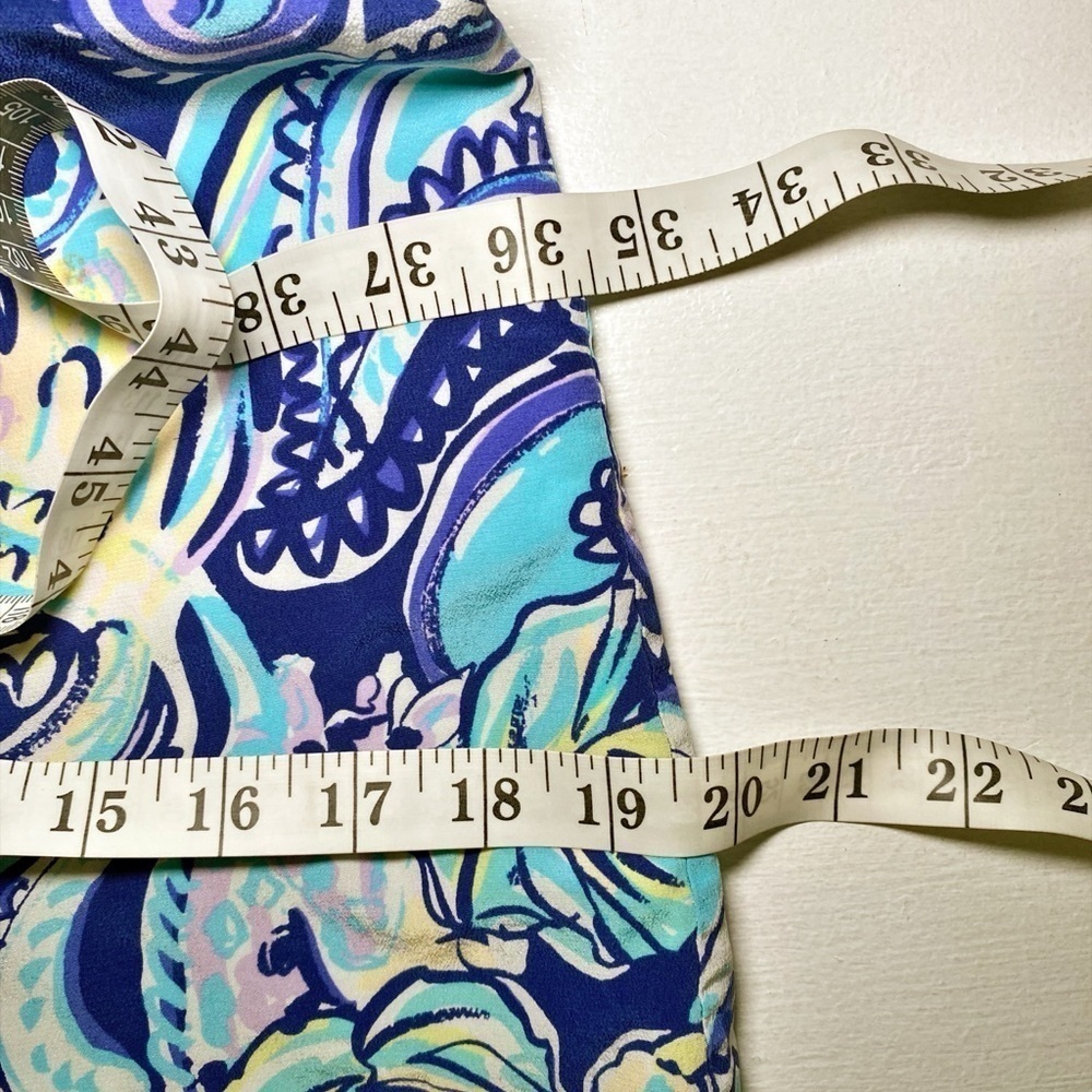 Lilly Pulitzer Lela Hanging With The Fronds Silk Slip Double V-Neck Dress - Picture 11 of 16